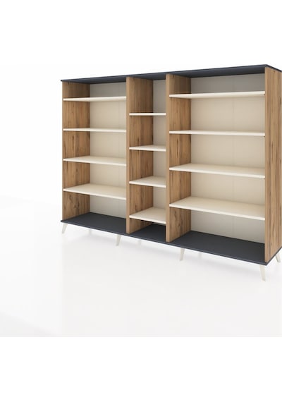 Hyperion Dolap 11 Raflı 220x44x163 Çam-antrasit/aytaşı Çam-antrasit/aytaşı Hyperion Dolap 11 Raflı 220x44x163 Çam-antrasit/aytaşı Çam-antrasit/aytaşı