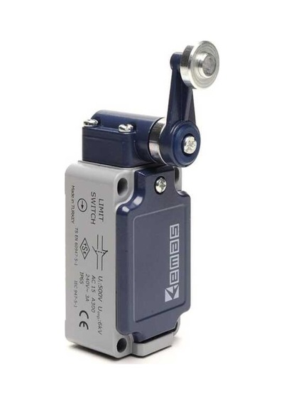 Emas L52k13mem121 L52 Metal Gövde 18 Mm Metal Kollu Makara Ani Hareketli 1no 1nc Sınır Şalter