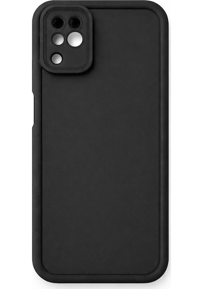 Huawei Nova 6 Se Uyumlu Kamera Çıkıntılı Mat Silikon Telefon Kılıfı Siyah