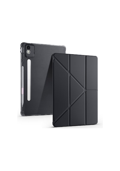 Lenovo Idea Tab Pro 12.7 Tb-373fu Kılıf Zore Tri Folding Kalem Bölmeli Standlı Kılıf Kapaklı Kılıf