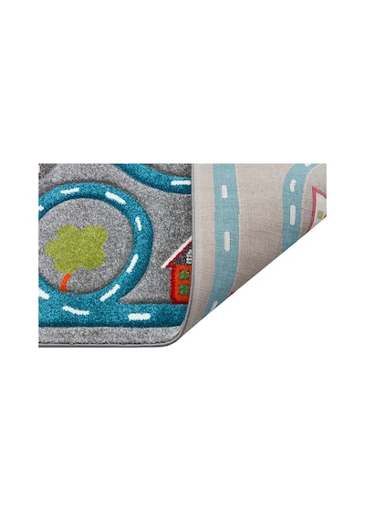 Eko Halı Eko Kids Kds 19 Grey Blue Hav Toz Vermez Çocuk Odası Halısı - 160x230 Gri