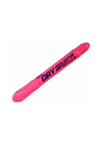 Amos Dry Highlighter Jel Fosforlu Kalem Pembe Altın