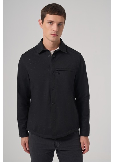 Morven Erkek Siyah Poliviskon Trend Düz Dynamic Fit Worker Gömlek Ceket 26ks022008001 Siyah Morven Erkek Siyah Poliviskon Trend Düz Dynamic Fit Worker Gömlek Ceket 26ks022008001 Siyah