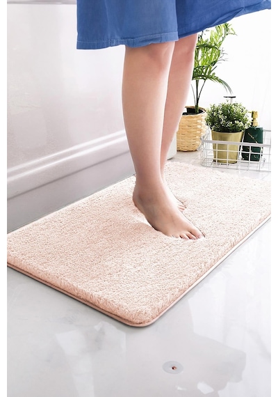 Brillahome Kaymaz Taban, Tekli Post Peluş Banyo Paspası, Kaymaz Taban 50 80 Cm 001