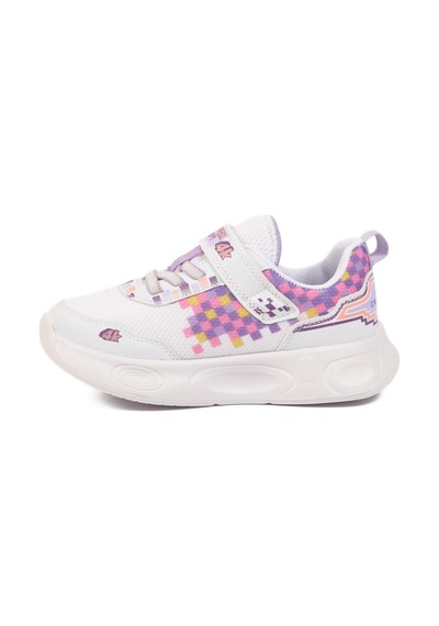 Ruffon 1030 P Beyaz-mor-lila Kız Çocuk Spor Ayakkabı