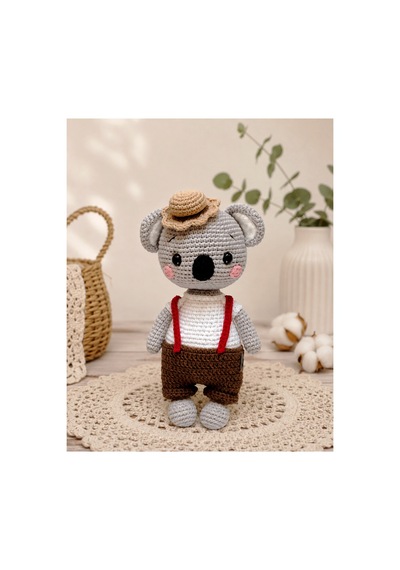 Amigurumi Şirin Koala Miyu Organik Oyuncak