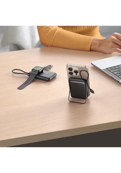 Mc-6320 2-in-1 Manyetik Kablosuz Powerbank-apple Watch-airpods Uyumlu 10000mah 20w
