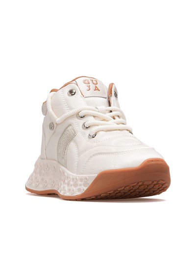 Guja Kadın Deri Kürklü Sneaker Bot 25k 25k316 Z Bej Bej