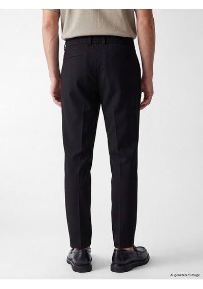 Lcw Vision Siyah Slim Fit Gabardin Erkek Pantolon