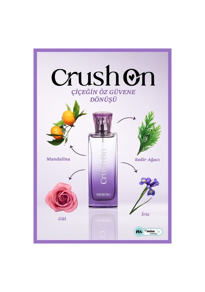 Crush On Heroic Eau De Toilette 45 Ml Sedir Ağacı - İris - Mandalina - Gül Amber - Meyve
