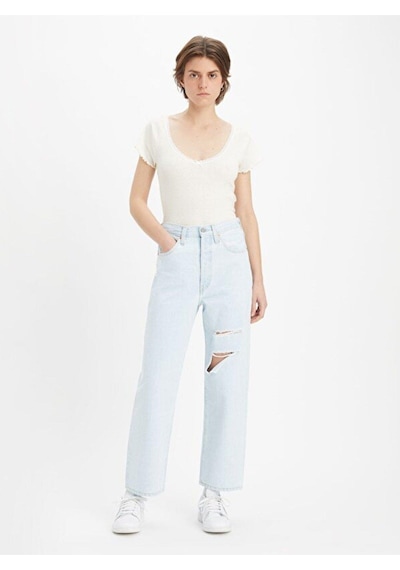 Levi's Ribcage Straight Kadın Jean Pantolon-2465 Mavi Levi's Ribcage Straight Kadın Jean Pantolon-2465 Mavi