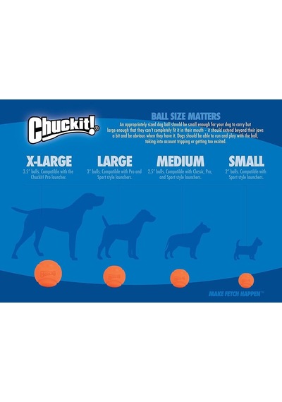 Ayrex Chuckit Fetch Ball 2'li Köpek Oyun Topu Küçük Boy