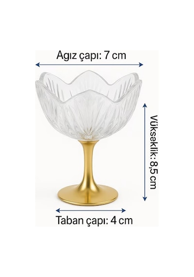Lotus Uzun Ayaklı Sunumluk 6 Lı Sade