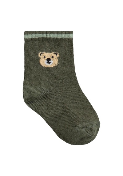 Civil Baby Bear 3'lü 6- Bebek Erkek Çorap Set Standart