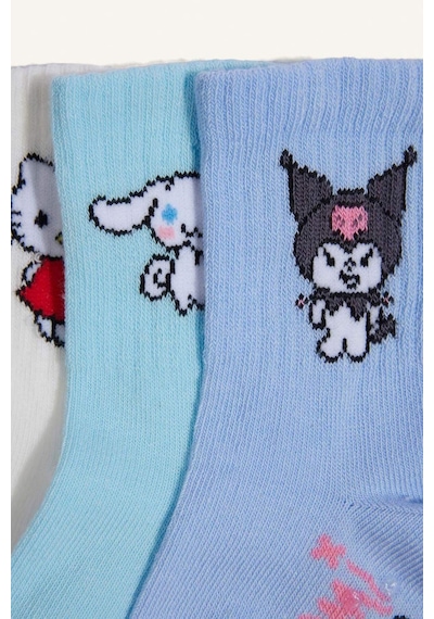 Defacto Hello Kitty 3lü Uzun Çorap Kız Bebek H5565a5nskr1 Çok Renkli-kr1