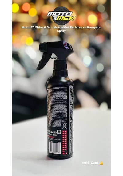 Motul E5 Shine & Go Parlak Ve Yeni Görünüm Sağlayan Sprey