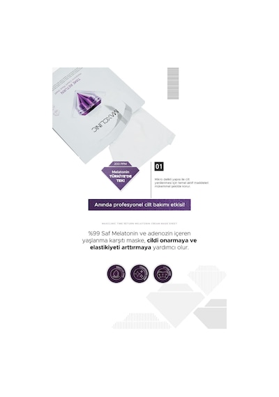 Maxclinic Sıkılaştırıcı Etkide Yorgun Cilde Bakım Yapan Kağıt Maske Cream Mask Sheet