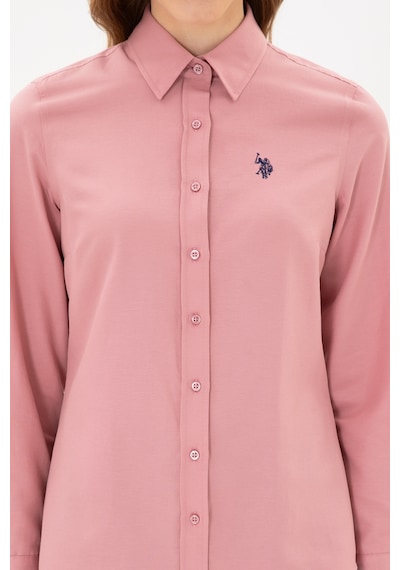 U.S. Polo Assn. Kadın Orkide Uzun Kollu Basic Gömlek 50316711-VR221 U.S. Polo Assn. Kadın Orkide Uzun Kollu Basic Gömlek 50316711-VR221