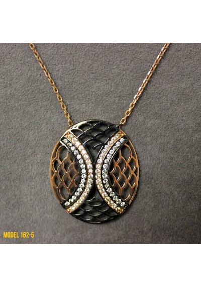 Osmanlı Motif Oval Kolye (407400118)