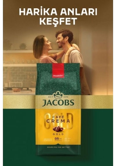 Jacobs Cafe Crema Çekirdek Kahve 500 Gr X 4 Adet PKT.JACOBS.028 Çekirdek