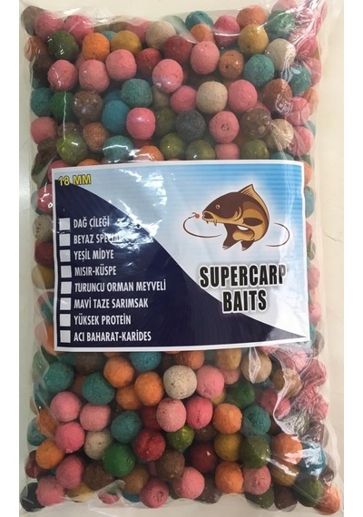 Supercarp Baits 2.5 Kg Sazan Balığı Alan Yemlemelik 18 Mm Boili K