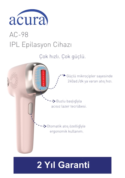 Acura Ac-98 Ultra Hızlı, Sınırsız Atışlı Buz Lazer Ipl Lazer Epilasyon Cihazı