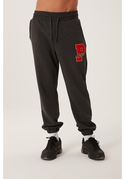 Polo State Erkek Jogger 3 İplik Eşofman Altı Antrasit