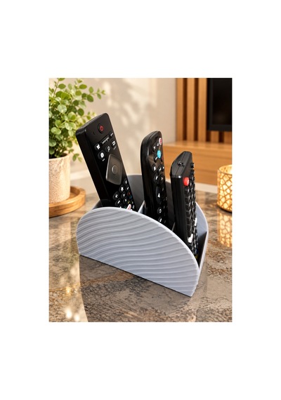 Kumanda Düzenleyici 3d Baskı-çok Amaçlı Organizer Gri Gri