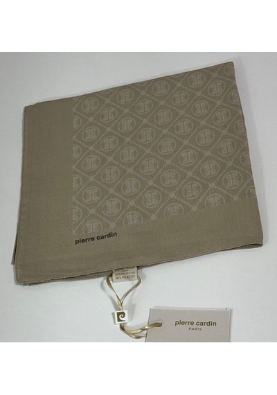 Pierre Cardin Elegans Monogram Eşarp - 1090750 -933 Açık Vizon Açık Vizon
