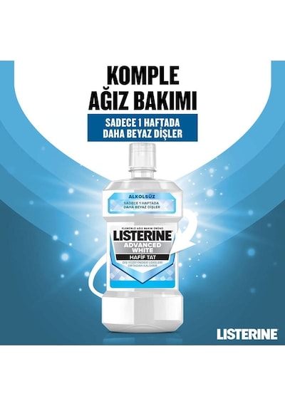 Listerine Advanced White Nane Aromalı Ağız Bakım Suyu 500 ML