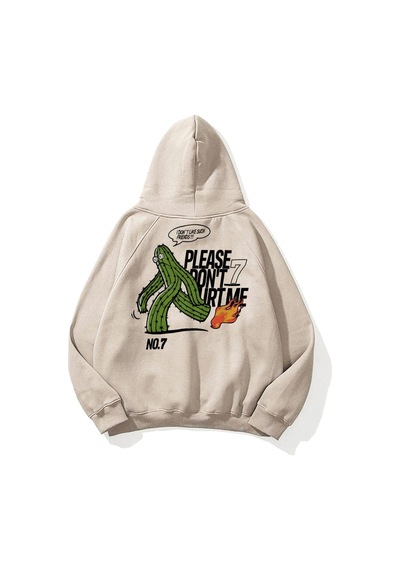 Startmore Unisex Please Dont Hurt Me Sweatshirt Hoodie Gri Gri