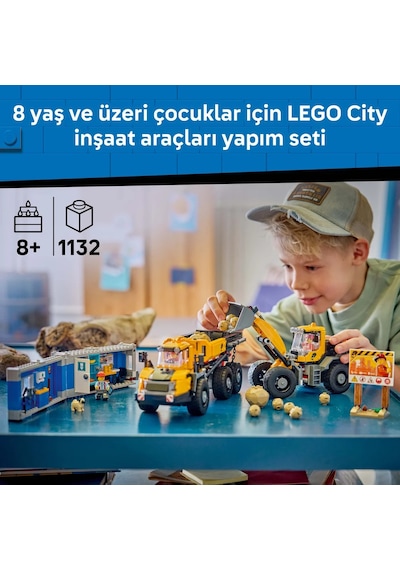 LEGO® City Damperli Kamyon ve Ön Yükleyici 60494 - 8 Yaş ve Üzeri Çocuklar için 3 Minifigür İçeren Oyuncak Yapım Seti (1132 Parça)