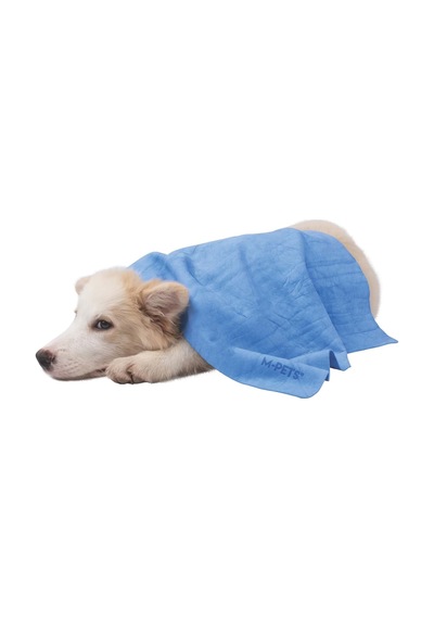 M-pets Bathtıme Kedi Ve Köpekler İçin Hızlı Kuruyan Havlu Blue