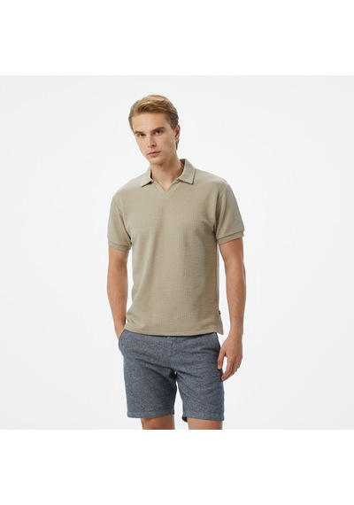 Nautica Erkek Bej Classic Fit Polo Çizgili K55310t Bej
