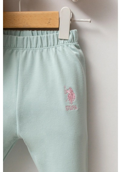 U.S. Polo Assn. U.s.polo Assn Kız Bebek 3lü Takım - Ekru Ekru