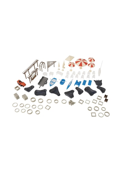 Faller 180342, 1/87 Bahçe Dekorasyon Seti Plastik Maketi