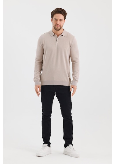 Alexander Gardi Alexandergardı Düğmeli Polo Yaka Regular Fit Kazak E24-eze-36 001