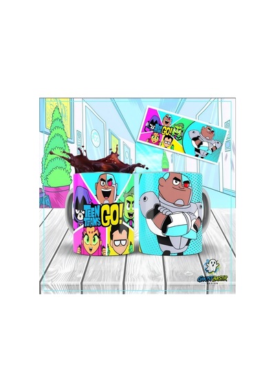Teen Titans Go Kupa Bardak Tek Adet K0431 Çok Renkli