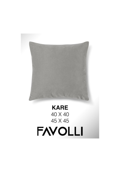 Br Favolli Kadife Dokulu Açık Gri Kırlent Kılıfı Dream Serisi Punch İçin Uygun Gizli Fermuar Açık Gri