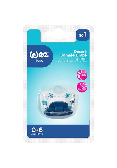 Wee Baby Damaklı Emzik No:1 - Mavi