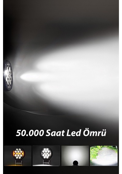 Off-road Yuvarlak Led Çalışma Lambası 2 Adet 20w -selamlamalı Gündüz Led Flash Mod & Delici Işık