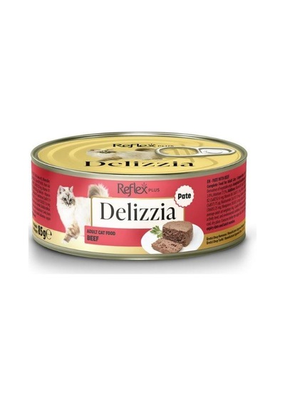 Reflex Plus Delizzia Kıyılmış Dana Etli Yetişkin Kedi Konservesi 85 Gr