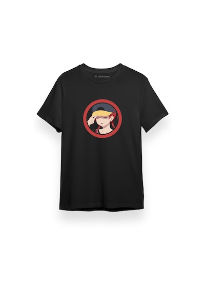 Love Live Anime Superstar Circle Red Siyah Kısa Kol Erkek Tshirt 001