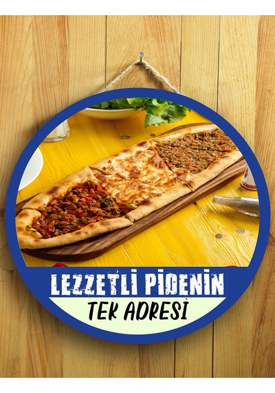 Mayeka Cafeler Restoranlar Pideciler İçin Pide Duvar Kapı Tablo Ahşap Askılı Pano Tabela