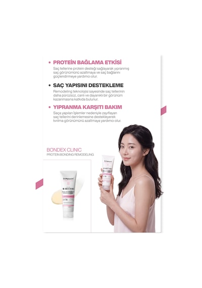 Keratin & Peptit İçeren Onarıcı Saç Bakım Kremi Yıpranmış Saçlar İçin Güçlendirici Bakım 250ml