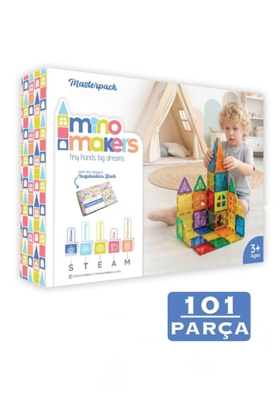 Mino Makers 101 Parça Manyetik Bloklar Mıknatıslı Bloklar Oyuncak