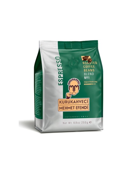 Kurukahveci Mehmet Efendi Espresso Blend No1 Çekirdek 250 G - 6 Adet Tarı