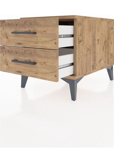 Kronos Komodin 2 Çekmeceli 44x59x48 Çam-çam Çam