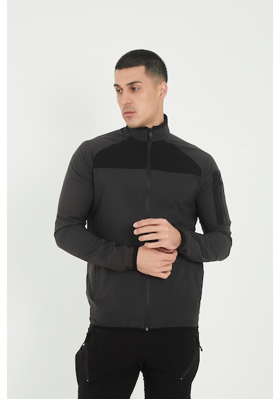 Camp Scoutland Camp260 Outdoor Tactical Su İticili Erkek Fermuarlı Taktik Sweatshirt Antrasit