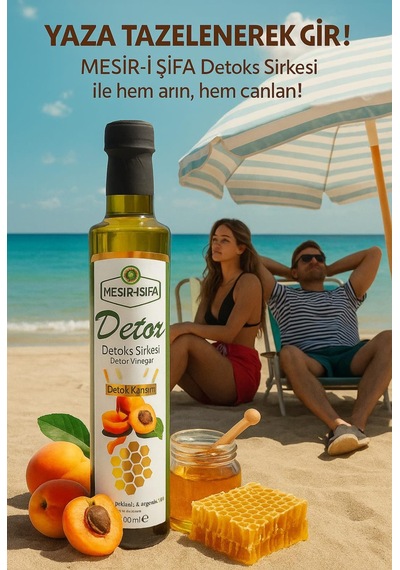 Mesirişifa  Sirkesi Kayısı Pulplu Bitkisel Karışımlı  Sirke 500ml